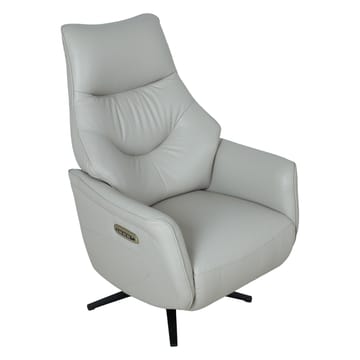 Reclinerlenestol Rosdal med elektrisk mekanisme - beige skinn - Møbler - Stoler & lenestoler - Lenestoler - Lenestol skinn
