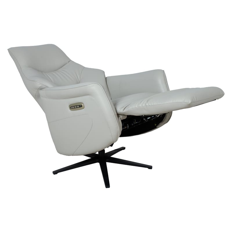 Reclinerlenestol Rosdal med elektrisk mekanisme - beige skinn - Møbler - Stoler & lenestoler - Lenestoler - Recliner & kinostol