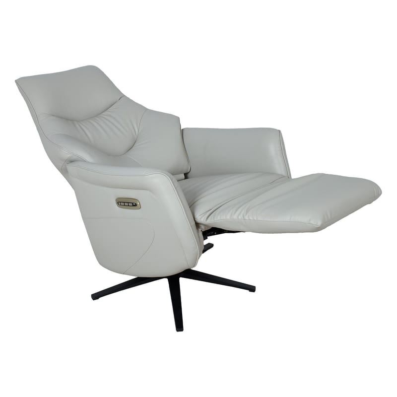 Reclinerlenestol Rosdal med elektrisk mekanisme - beige skinn - Møbler - Stoler & lenestoler - Lenestoler - Recliner & kinostol
