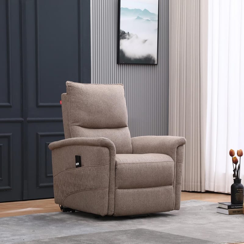 Reclinerlenestol Ulsten med elektrisk løftemekanisme - Beige - Møbler - Stoler & lenestoler - Lenestoler