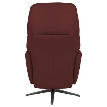Reclinerlenestol Wikros med elektrisk mekanisme - mørkerød - Møbler - Stoler & lenestoler - Lenestoler - Lenestol skinn
