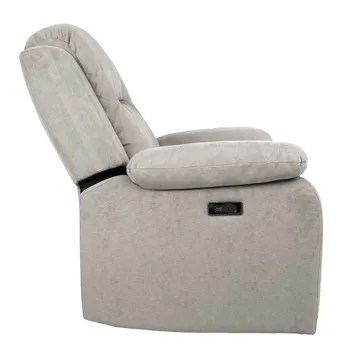 Reclinerlenestol Ylmark med elektrisk mekanisme - Grå - Møbler - Stoler & lenestoler - Lenestoler - Recliner & kinostol
