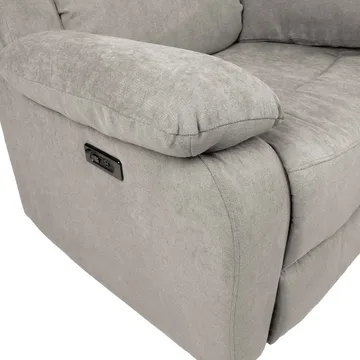 Reclinerlenestol Ylmark med elektrisk mekanisme - Grå - Møbler - Stoler & lenestoler - Lenestoler - Recliner & kinostol