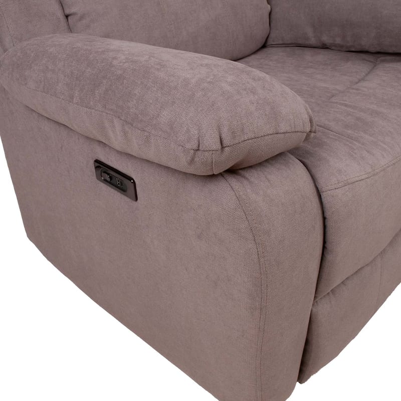 Reclinerlenestol Ylmark med elektrisk mekanisme - taupe - Møbler - Stoler & lenestoler - Lenestoler - Recliner & kinostol