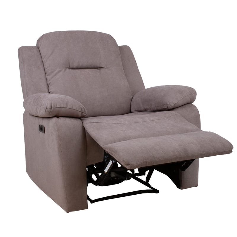 Reclinerlenestol Ylmark med elektrisk mekanisme - taupe - Møbler - Stoler & lenestoler - Lenestoler - Recliner & kinostol