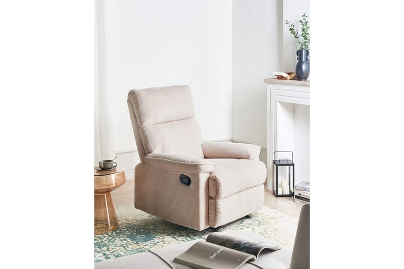 Reclinerstol Everton - Beige - Møbler - Stoler & lenestoler - Lenestoler - Liggestol