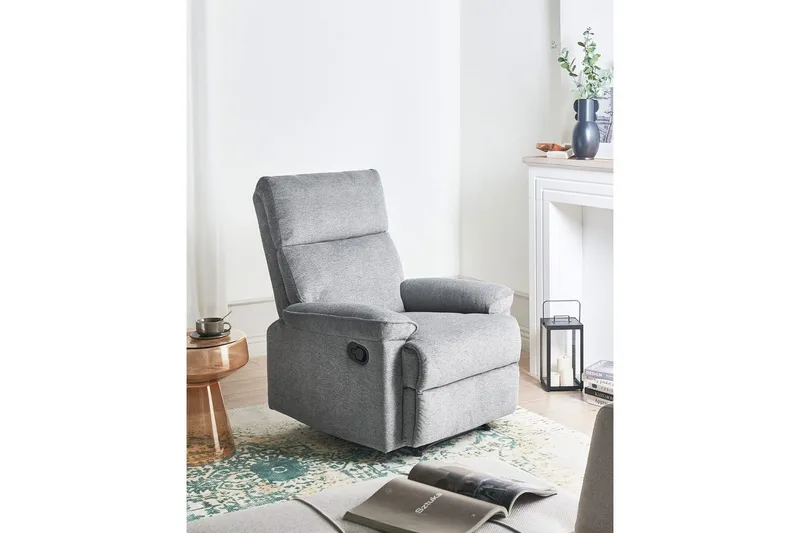 Reclinerstol Everton - Grå - Møbler - Stoler & lenestoler - Lenestoler - Recliner & kinostol