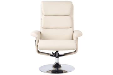 Reclinerstol Legend - Beige, Sølv - Møbler - Stoler & lenestoler - Lenestoler - Lenestol skinn