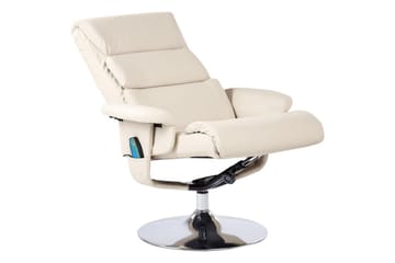 Reclinerstol Legend - Beige, Sølv - Møbler - Stoler & lenestoler - Lenestoler - Lenestol skinn