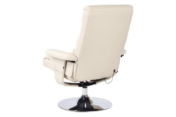 Reclinerstol Legend - Beige, Sølv - Møbler - Stoler & lenestoler - Lenestoler - Lenestol skinn