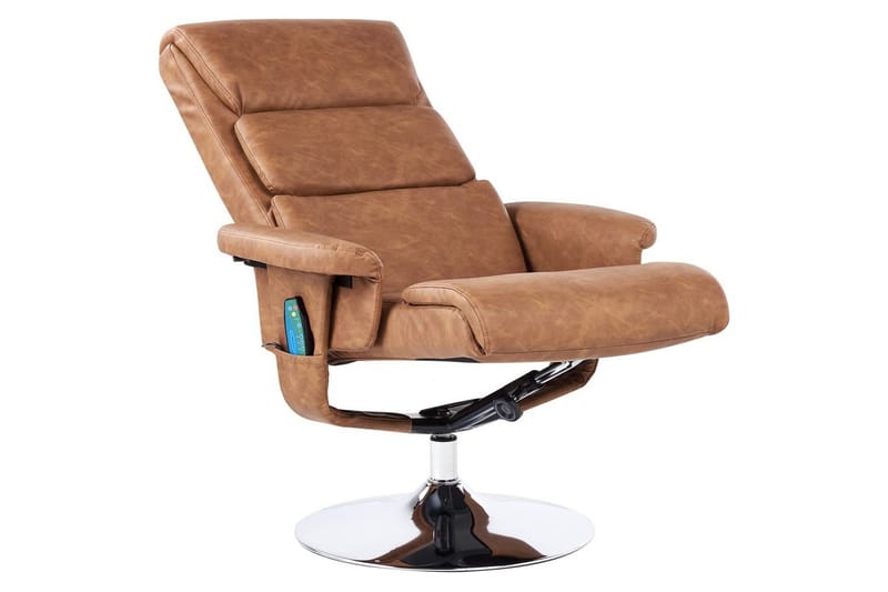Reclinerstol Legend - Brun, Sølv - Møbler - Stoler & lenestoler - Lenestoler - Massasjestol