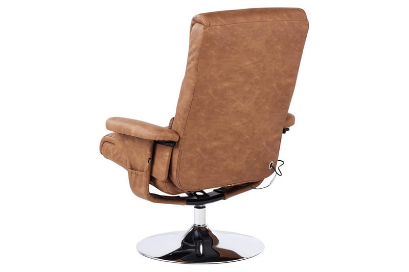 Reclinerstol Legend - Brun, Sølv - Møbler - Stoler & lenestoler - Lenestoler - Massasjestol