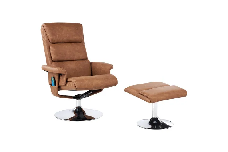 Reclinerstol Legend, Brun/Sølv