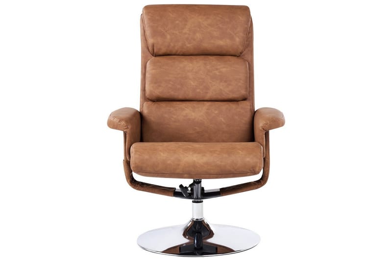 Reclinerstol Legend - Brun/Sølv - Møbler - Stoler & lenestoler - Lenestoler - Lenestol skinn