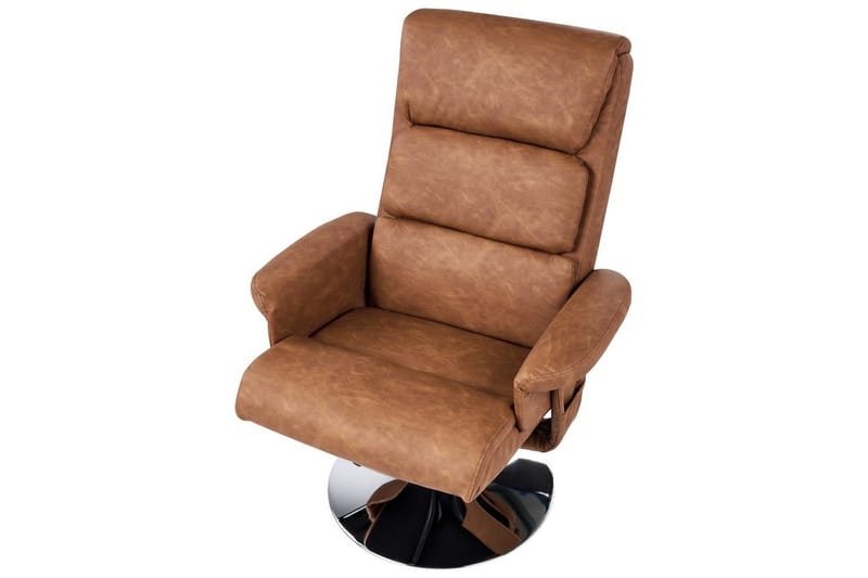Reclinerstol Legend - Brun/Sølv - Møbler - Stoler & lenestoler - Lenestoler - Lenestol skinn