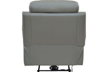 Reclinerstol Loft24 Lenestol Lannilis lysegrå, PU/tre/metall, elektrisk hvilestol Ljusgrå - Møbler - Stoler & lenestoler - Lenestoler - Lenestol skinn