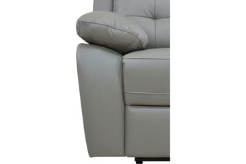 Reclinerstol Loft24 Lenestol Lannilis lysegrå, PU/tre/metall, elektrisk hvilestol Ljusgrå - Møbler - Stoler & lenestoler - Lenestoler - Lenestol skinn