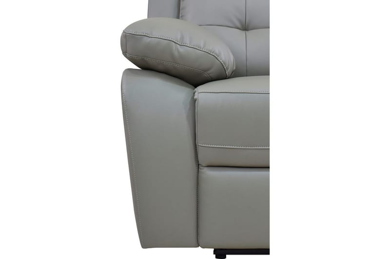 Reclinerstol Loft24 Lenestol Lannilis lysegrå, PU/tre/metall, elektrisk hvilestol Ljusgrå - Møbler - Stoler & lenestoler - Lenestoler - Recliner & kinostol