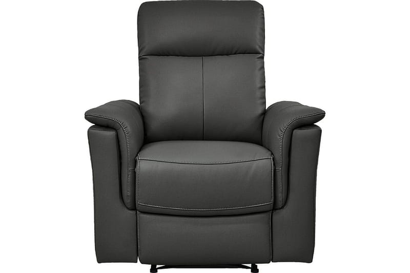 Reclinerstol Loft24 Lenestol Southbrook grå, PU/tre/metall, elektrisk hvilestol Grå - Møbler - Stoler & lenestoler - Lenestoler - Recliner & kinostol