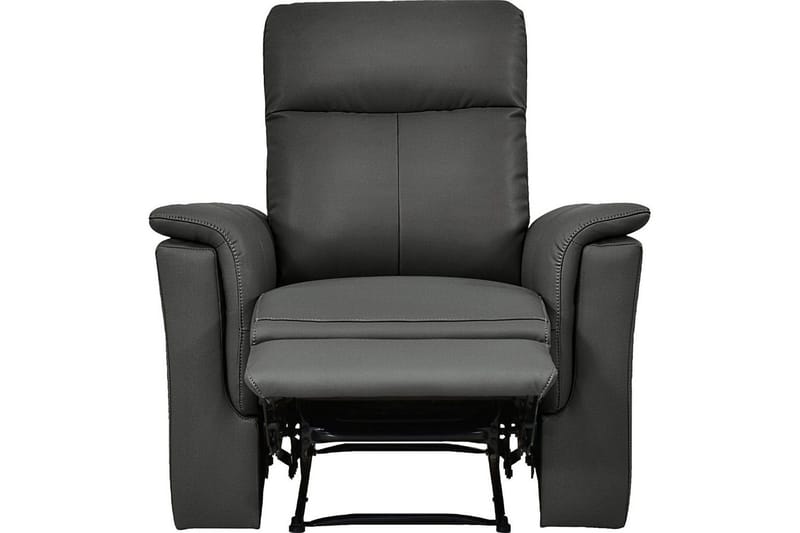Reclinerstol Loft24 Lenestol Southbrook grå, PU/tre/metall, elektrisk hvilestol Grå - Møbler - Stoler & lenestoler - Lenestoler - Recliner & kinostol