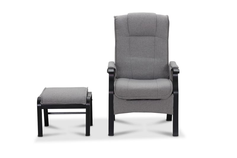 Reclinerstol NO_BRAND Saika Reclinerstol Elektrisk Lysegrå - Møbler - Stoler & lenestoler - Lenestoler - Lenestol med fotskammel