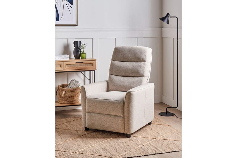 Reclinerstol Sande Beige/svart - Beige/svart - Møbler - Stoler & lenestoler - Lenestoler - Liggestol