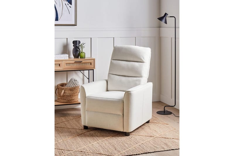 Reclinerstol Sande Hvit/Svart - Hvit/Svart - Møbler - Stoler & lenestoler - Lenestoler - Recliner & kinostol