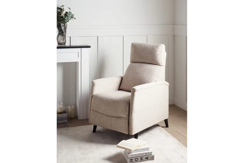 Reclinerstol Selvik Beige/svart - Beige/svart - Møbler - Stoler & lenestoler - Lenestoler - Recliner & kinostol