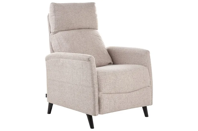Reclinerstol Selvik Beige/svart, Beige/svart