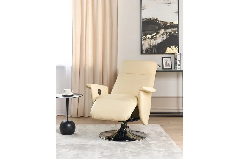 Reclinerstol Prime Beige/Sølv - Beige/Sølv - Møbler - Stoler & lenestoler - Lenestoler - Recliner & kinostol
