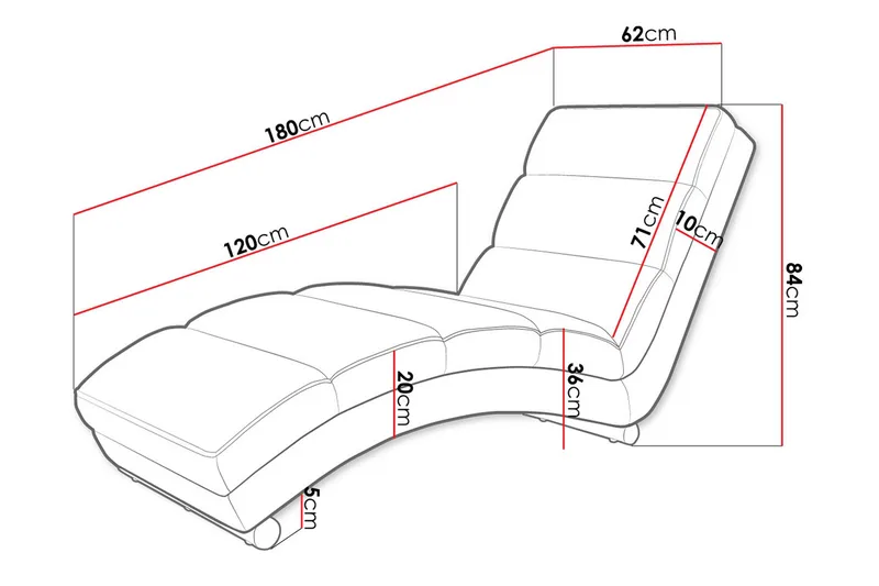 Regalado Lenestol - Møbler - Stoler & lenestoler - Lenestoler - Sjeselonglenestol & divanlenestol