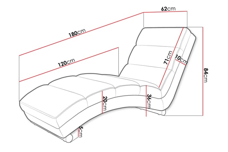 Regalado Lenestol - Møbler - Stoler & lenestoler - Lenestoler - Sjeselonglenestol & divanlenestol