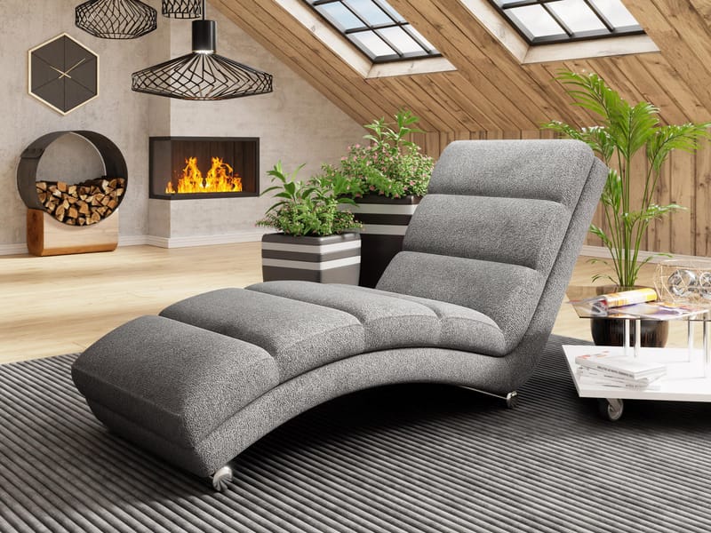 Regalado Liggestol - grå - Møbler - Stoler & lenestoler - Lenestoler - Liggestol