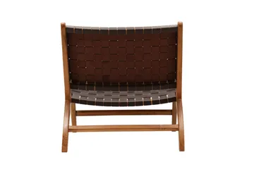 Rike Loungelenestol - Brun/Beige - Møbler - Stoler & lenestoler - Lenestoler - Lenestol skinn