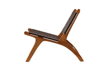Rike Loungelenestol - Brun/Beige - Møbler - Stoler & lenestoler - Lenestoler - Lenestol skinn