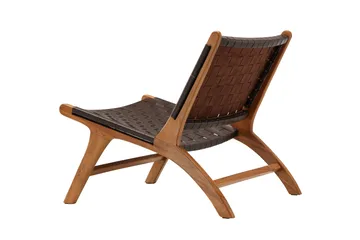 Rike Loungelenestol - Brun/Beige - Møbler - Stoler & lenestoler - Lenestoler - Lenestol skinn