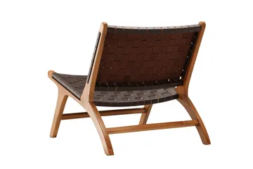Rike Loungelenestol - Brun/Beige - Møbler - Stoler & lenestoler - Lenestoler - Lenestol skinn