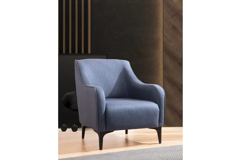 Rossland Lenestol - Blå - Møbler - Stoler & lenestoler - Lenestoler