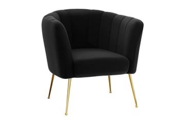 Rushmore Fåtölj Black/Gold - Møbler - Stoler & lenestoler - Lenestoler