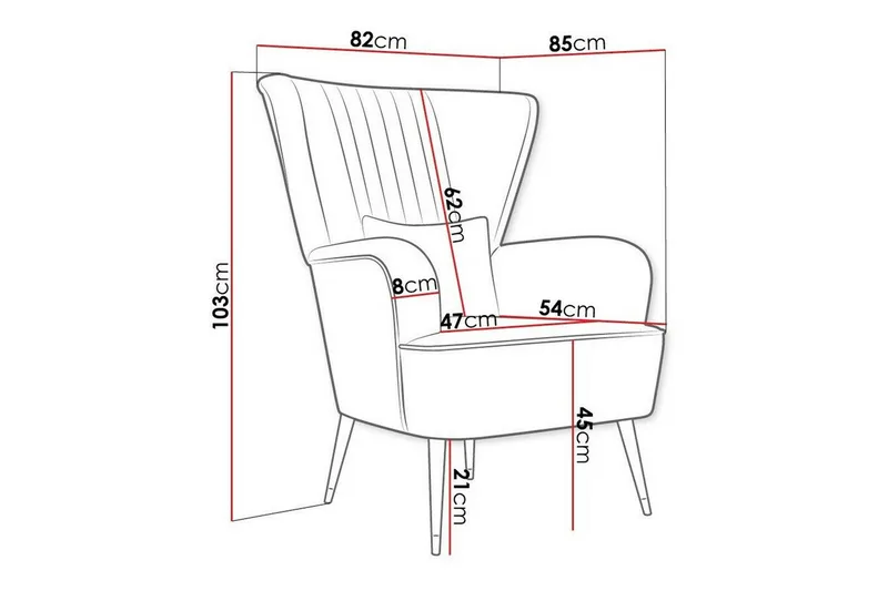 Rushmore Fåtölj Black/Green - Møbler - Stoler & lenestoler - Lenestoler