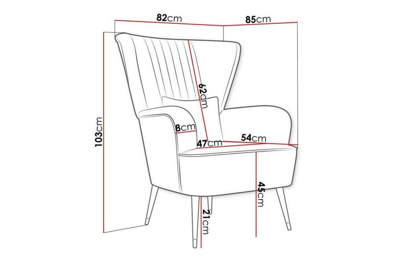 Rushmore Fåtölj Black/Green - Møbler - Stoler & lenestoler - Lenestoler