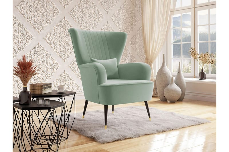 Rushmore Fåtölj Black/Green - Møbler - Stoler & lenestoler - Lenestoler