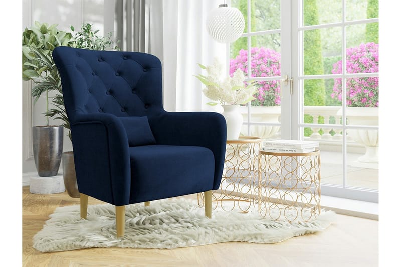 Rushmore Fåtölj Dark Blue/Blue - Møbler - Stoler & lenestoler - Lenestoler