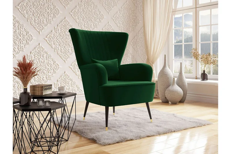 Rushmore Fåtölj Dark green - Møbler - Stoler & lenestoler - Lenestoler