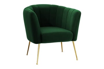 Rushmore Fåtölj Dark green/Gold - Møbler - Stoler & lenestoler - Lenestoler