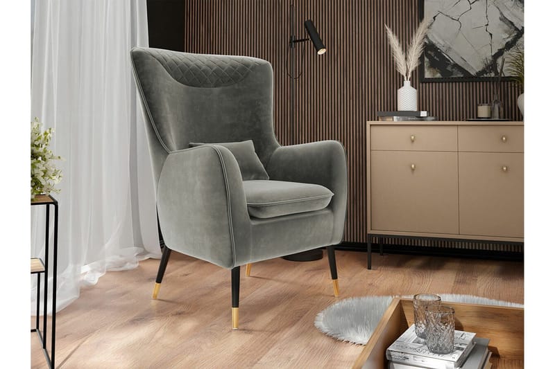 Rushmore Fåtölj Grey/Black - Møbler - Stoler & lenestoler - Lenestoler