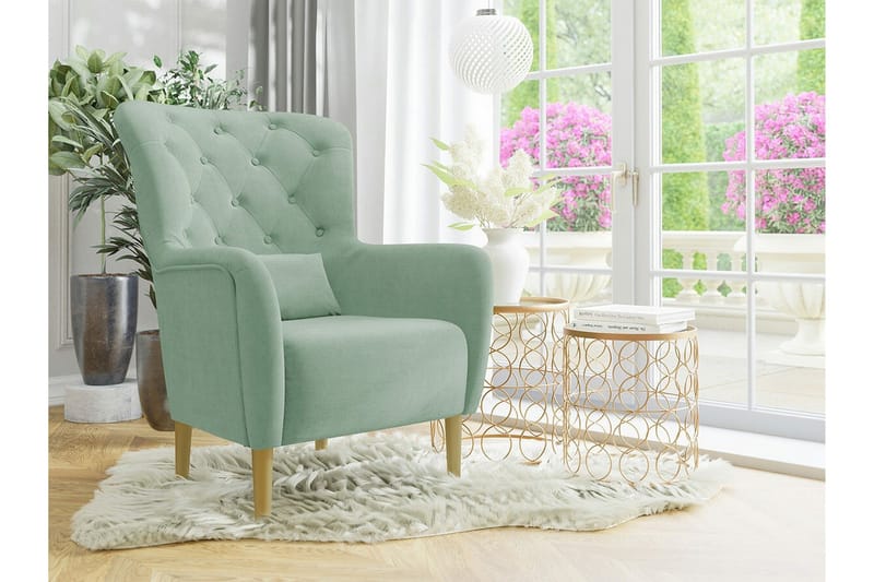 Rushmore Fåtölj Light green/Green/Mint - Møbler - Stoler & lenestoler - Lenestoler