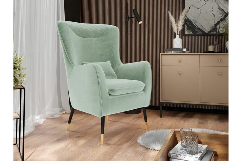 Rushmore Fåtölj Light green/Green/Mint - Møbler - Stoler & lenestoler - Lenestoler