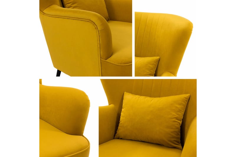 Rushmore Fåtölj Mustard yellow - Møbler - Stoler & lenestoler - Lenestoler