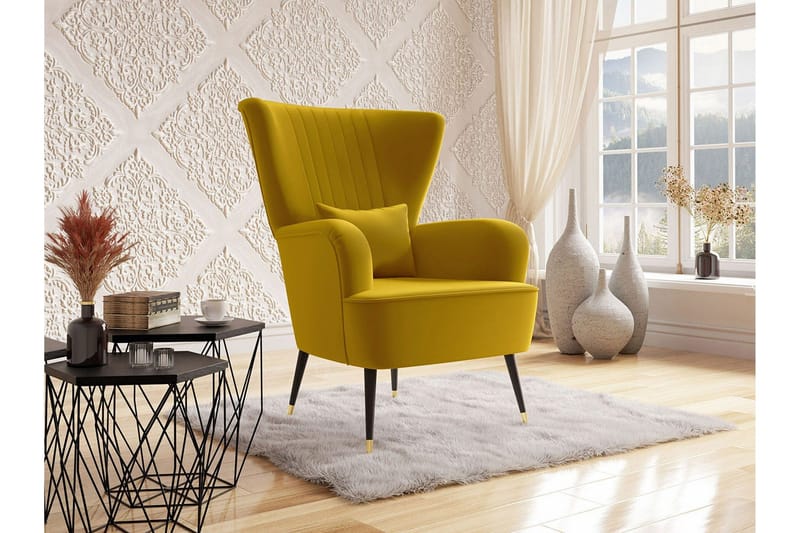 Rushmore Fåtölj Mustard yellow - Møbler - Stoler & lenestoler - Lenestoler